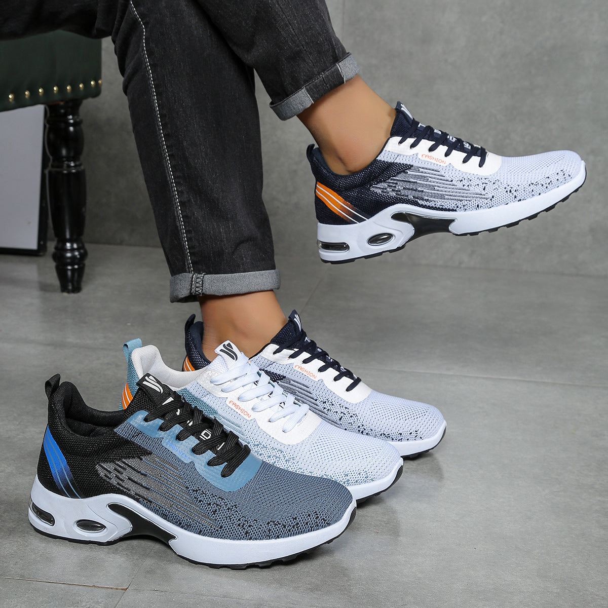 Men's summer shoes Sneakers mesh breathable stylish casual running shoes