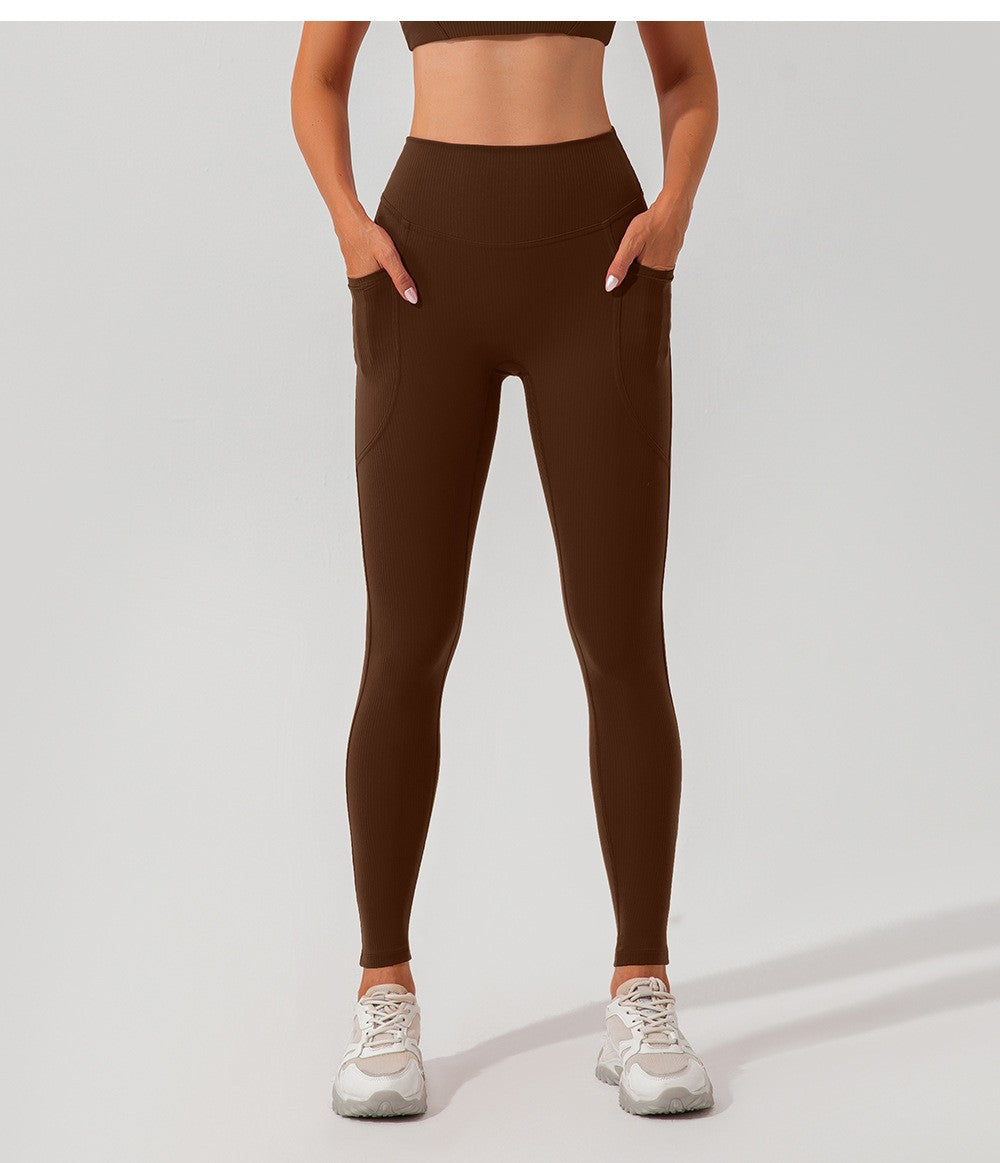 Women’s Threaded High-Waist Yoga Pants