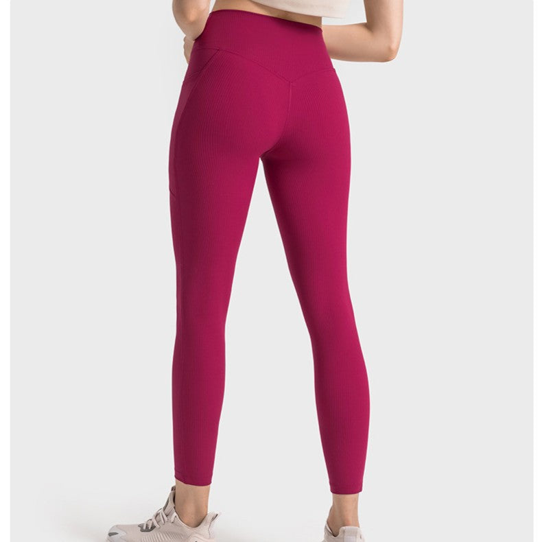 Women’s Threaded High-Waist Yoga Pants