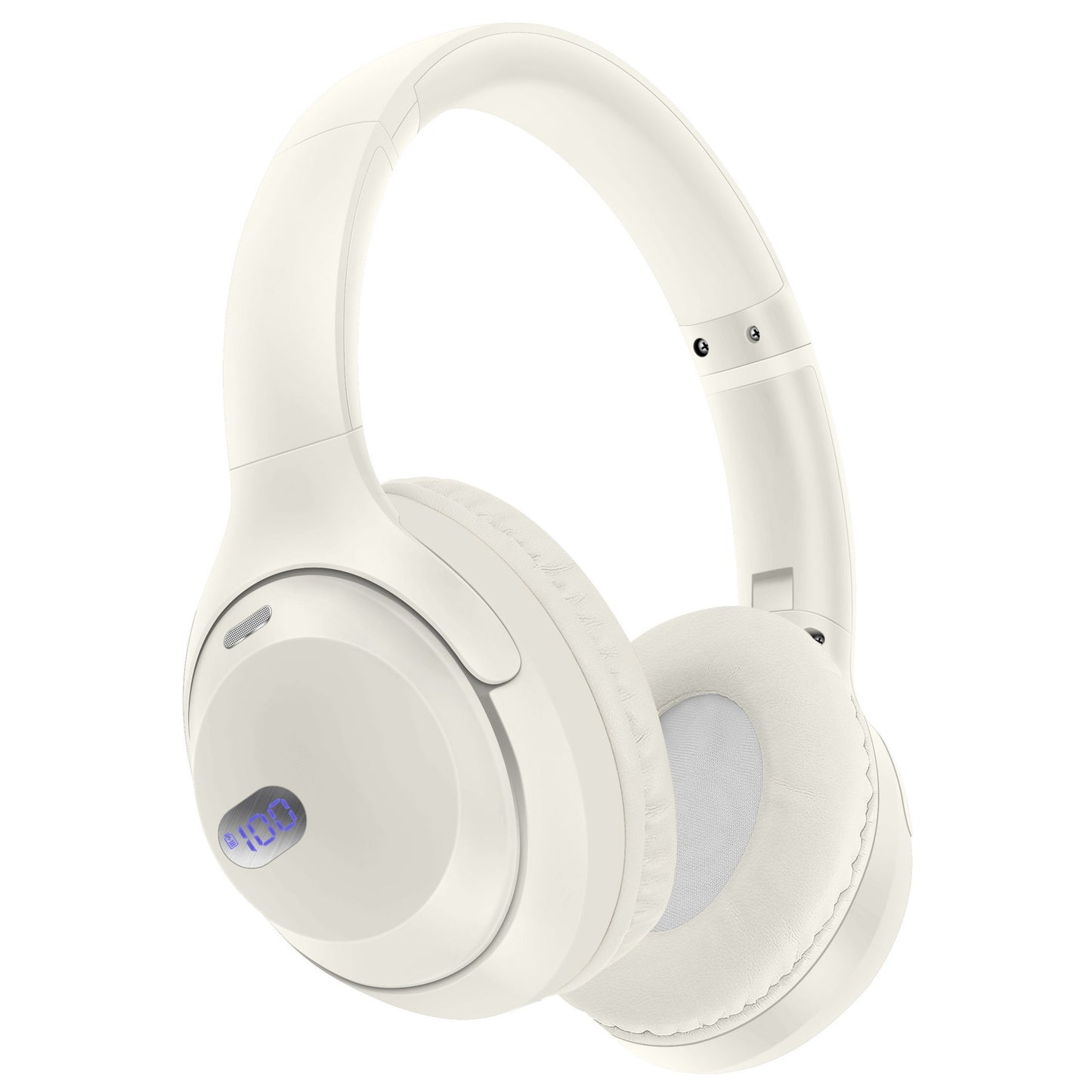 Bluetooth headset with battery display long battery life & foldable design