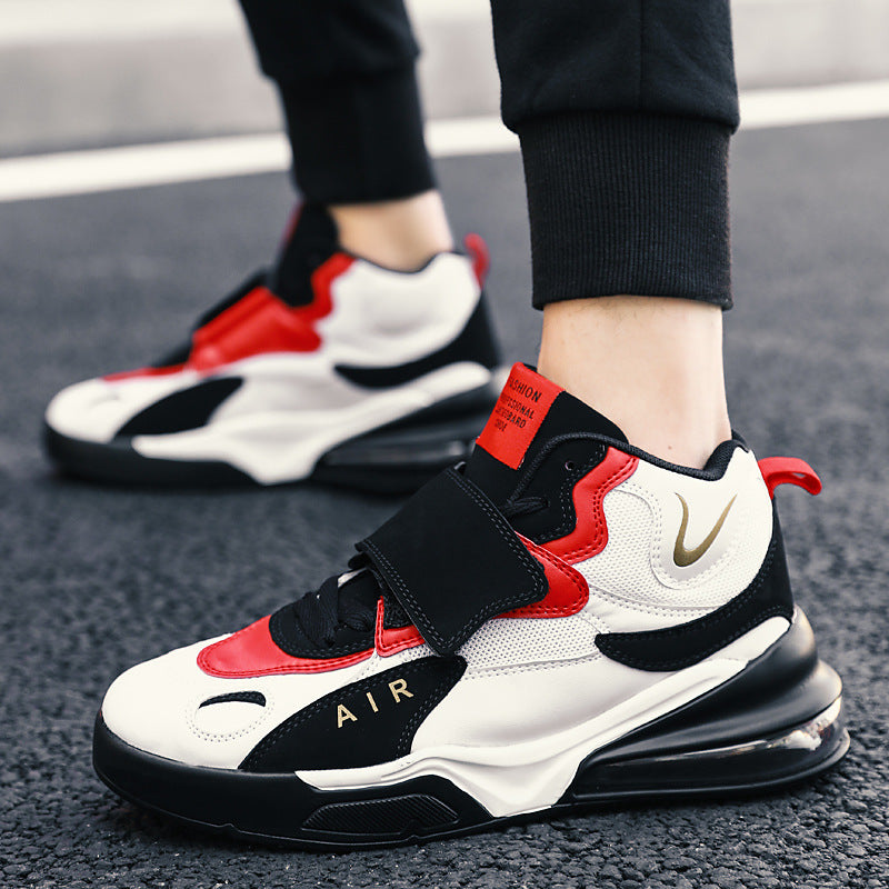 Men's autumn winter high-top air cushion basketball shoes
