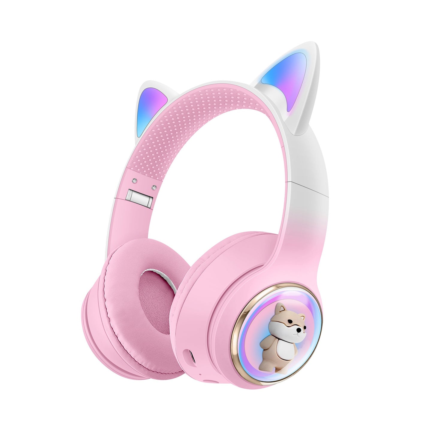 AKZ-51 Bluetooth Earphones – Foldable, Long Battery Life & Cute Cartoon Design