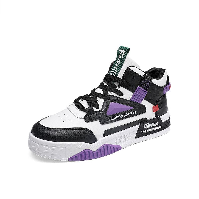 Spring men's new breathable high top shoes.