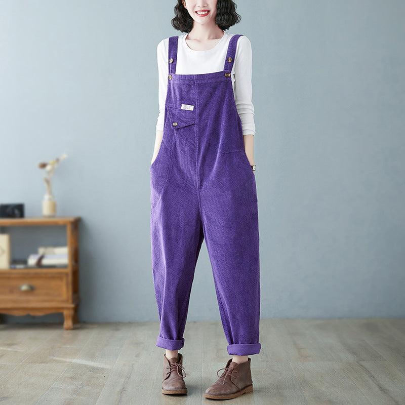 Strap pants for women in autumn and winter.