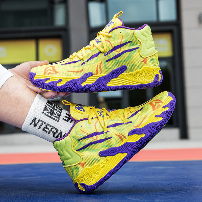 purple MB.03 men's and women's indoor and outdoor shock-absorbing and anti slip basketball shoes