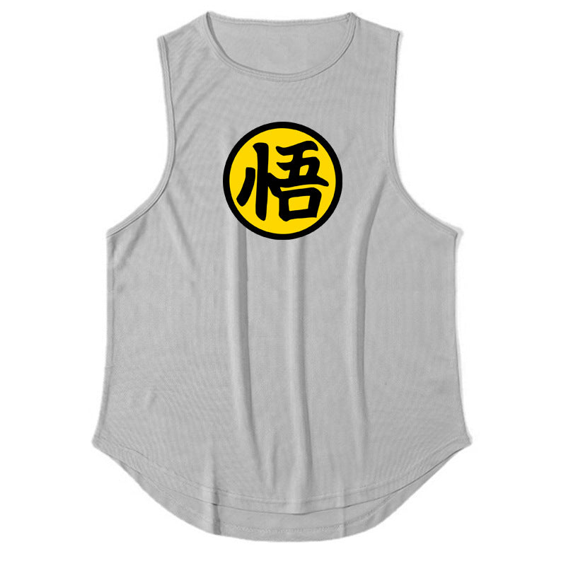 Men's running & fitness vest summer quick drying training suit