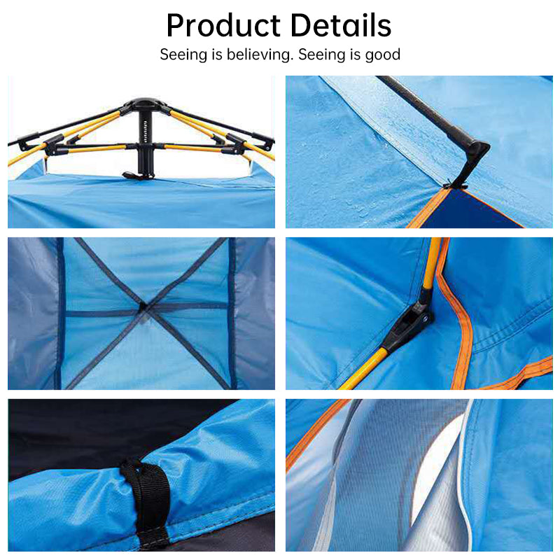 Quick-Setup 3-4 Person Camping Tent – Waterproof & Durable Outdoor Shelter