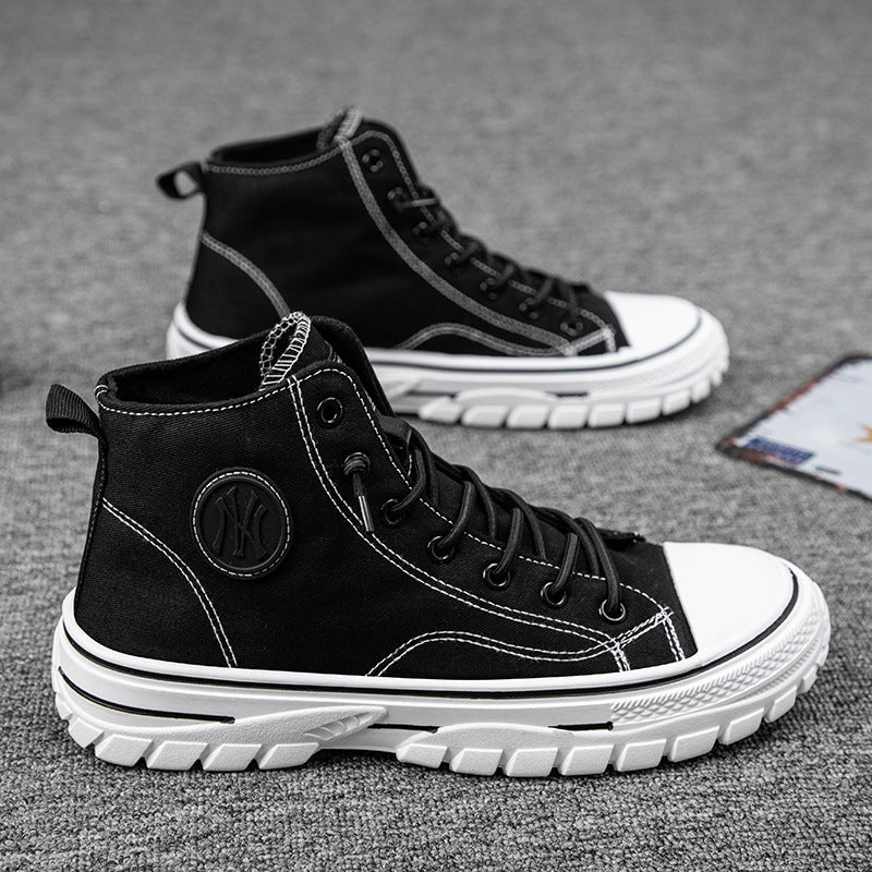 High top canvas shoes