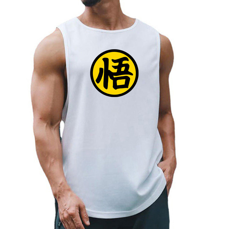 Men's running & fitness vest summer quick drying training suit