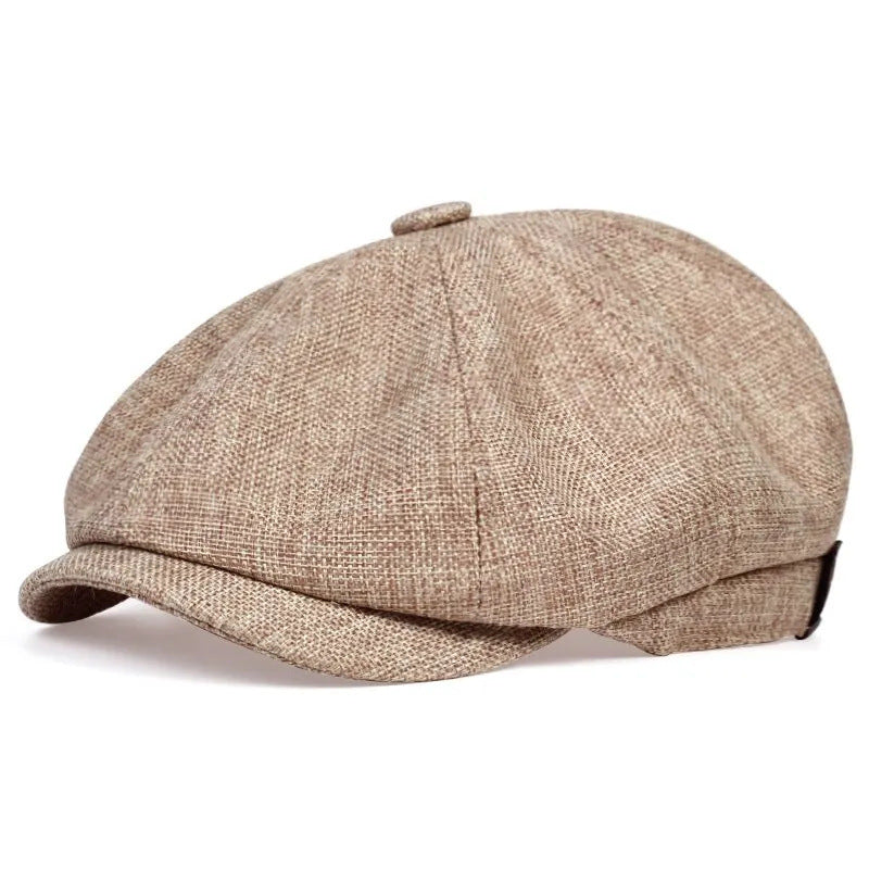 Octagonal hat men's spring and summer