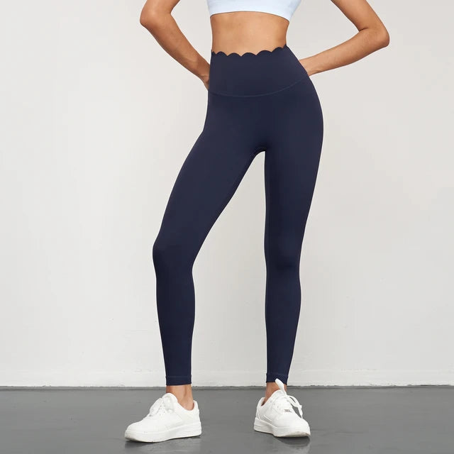 Yoga Pants Women Seamless Lotus Arc Workout Running Leggings