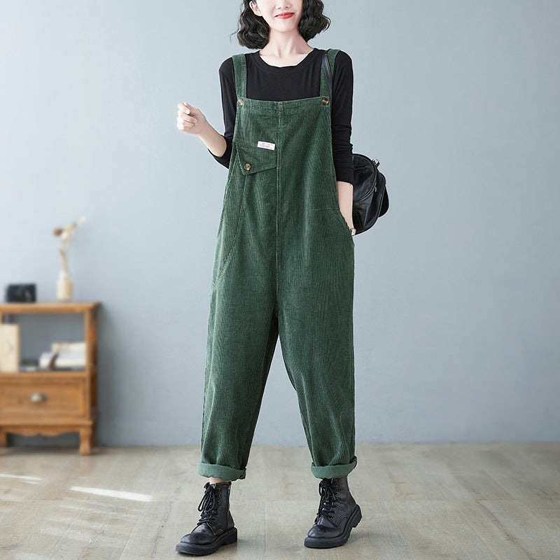 Strap pants for women in autumn and winter.