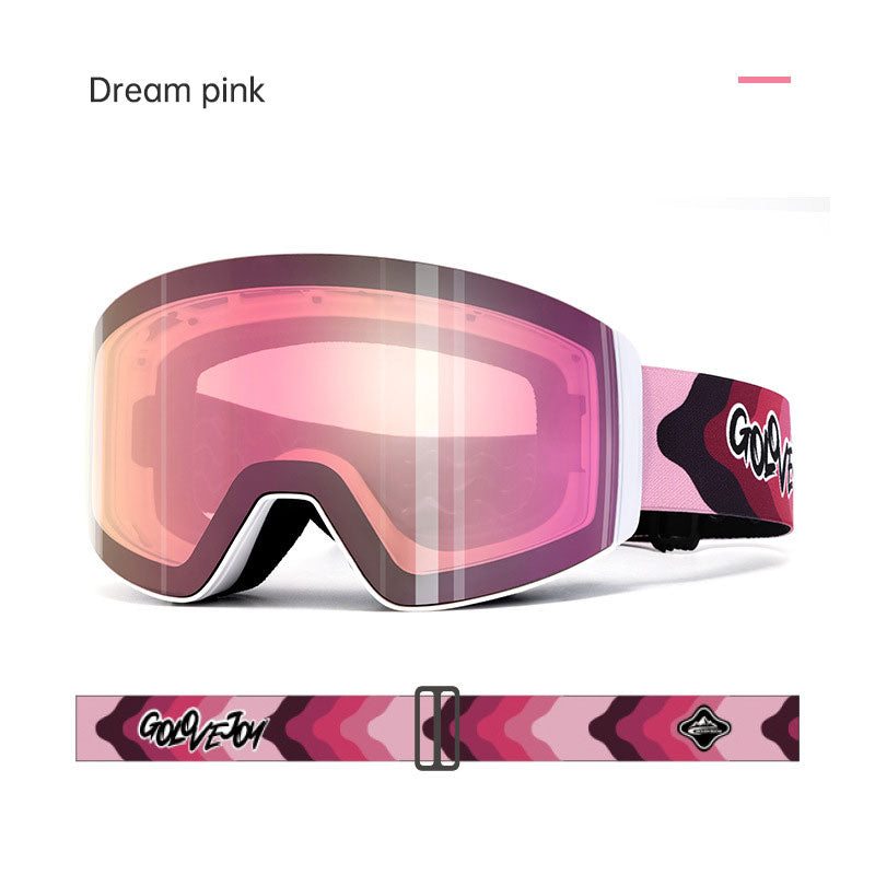 Magnetic ski goggles for men and women