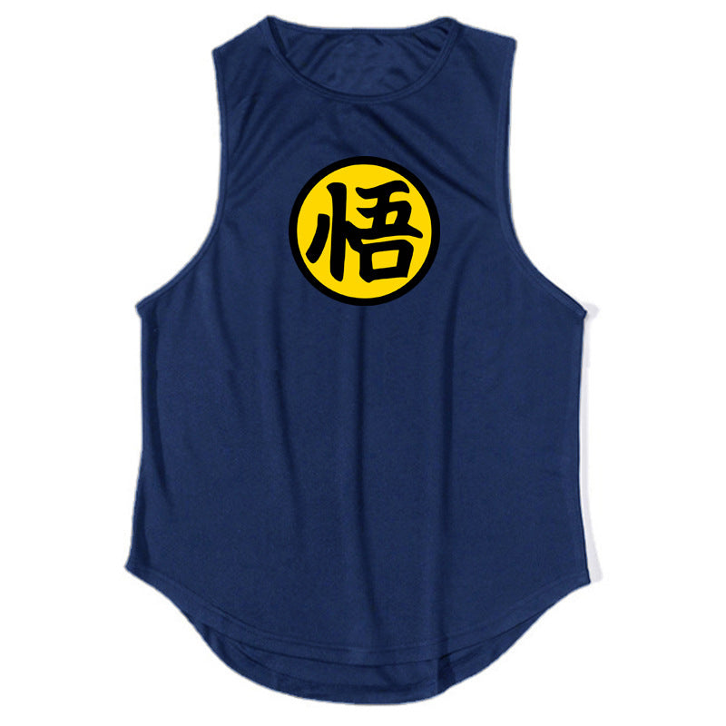 Men's running & fitness vest summer quick drying training suit