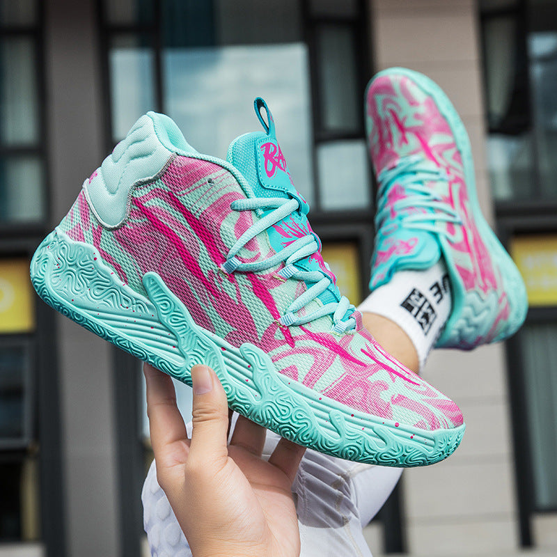 purple MB.03 men's and women's indoor and outdoor shock-absorbing and anti slip basketball shoes