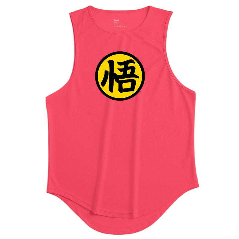 Men's running & fitness vest summer quick drying training suit