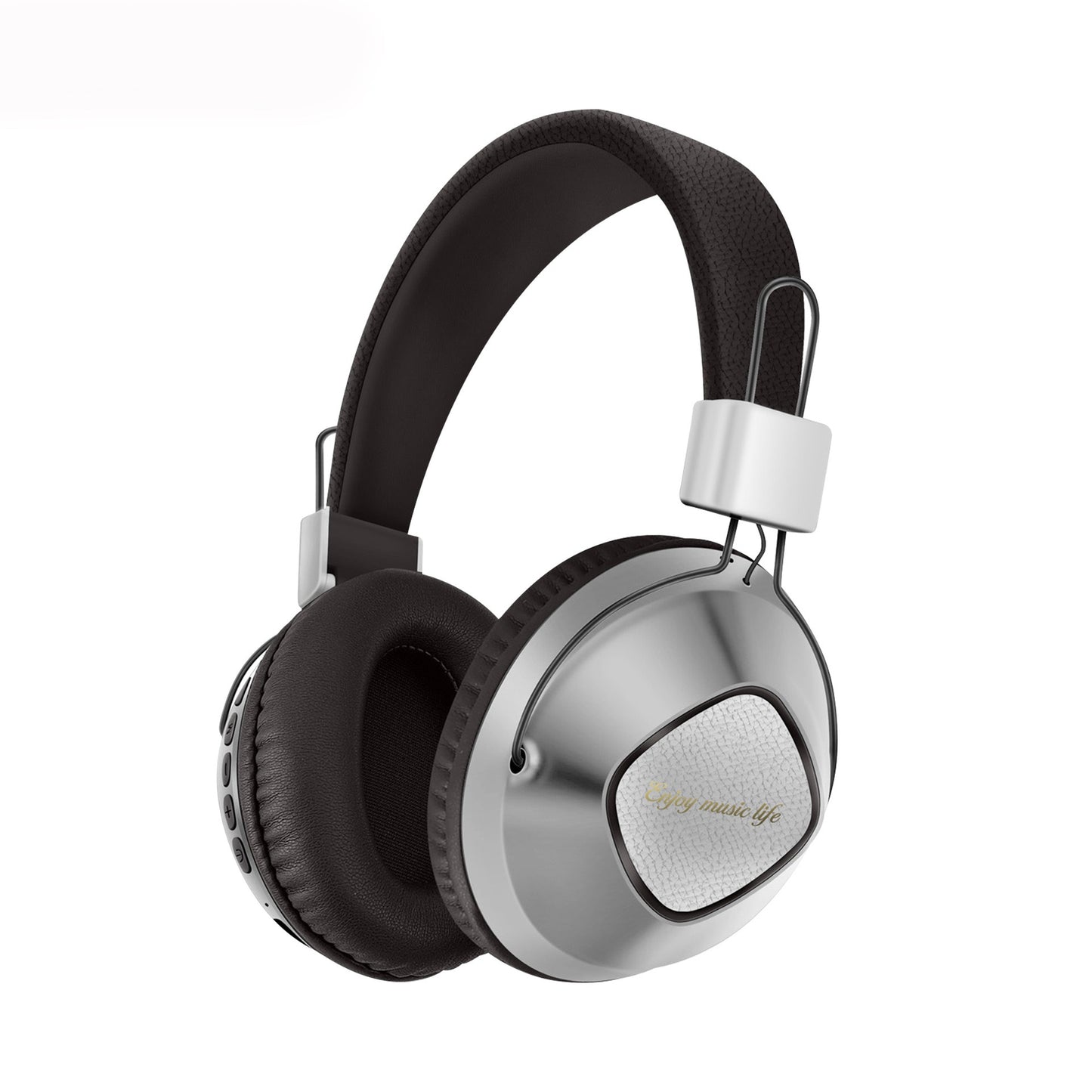 wireless head mounted Bluetooth earphones with battery display