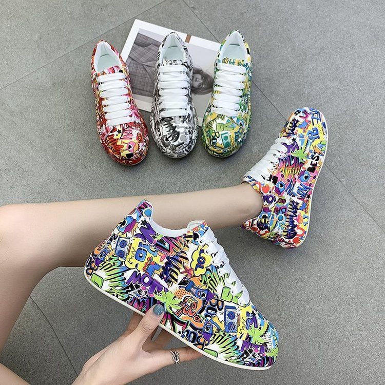 European & American Flag Sneakers Casual Sports Shoes