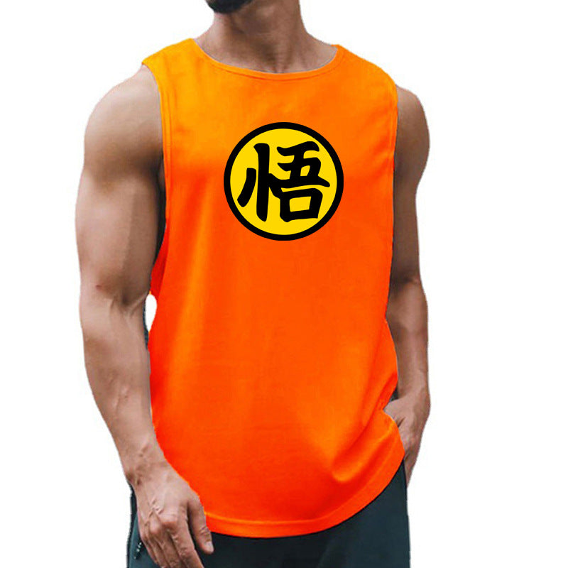 Men's running & fitness vest summer quick drying training suit