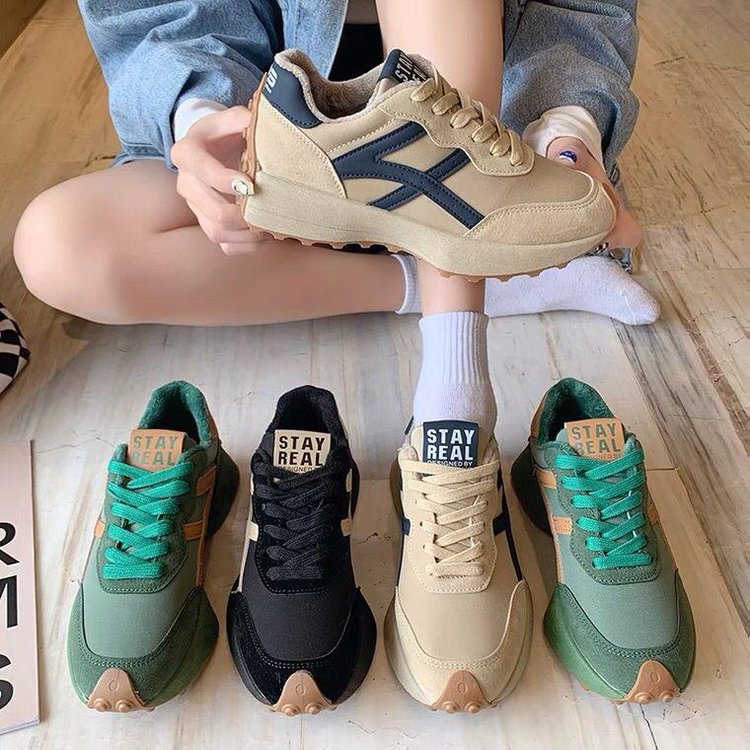 Spring new single ide thick casual daddy shoes sneakers for women