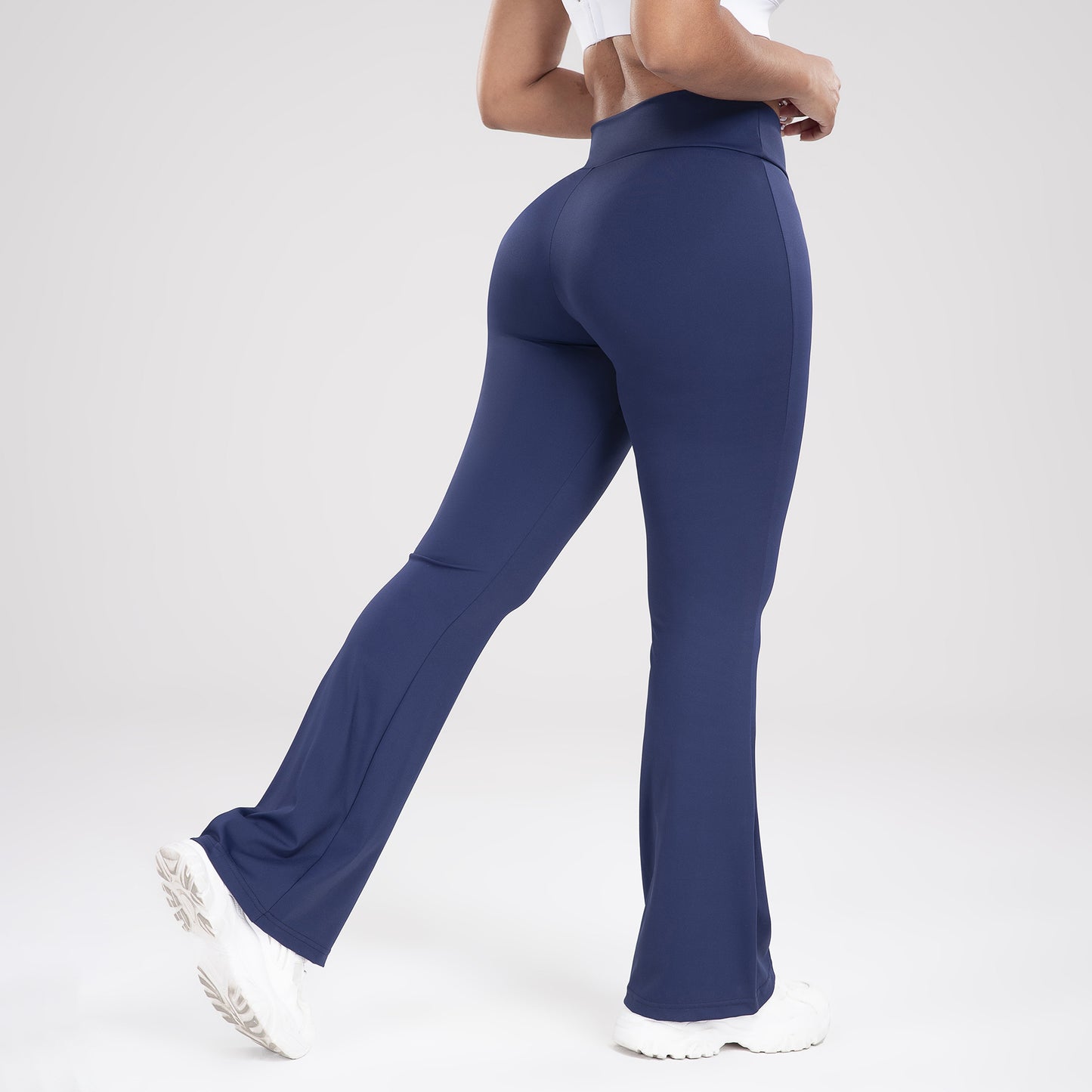 Waist Outdoor Casual Bell Bottom Yoga Pants, Slimming & Stylish
