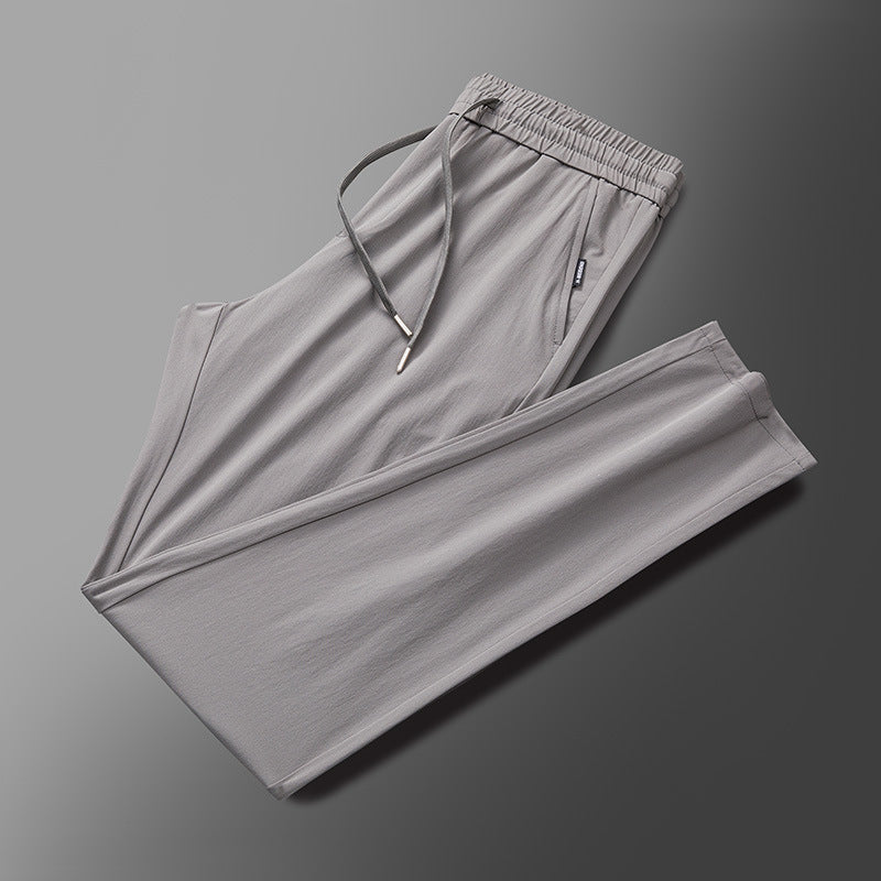 Men’s Elastic Straight-Leg Casual Pants, Lightweight & Stylish