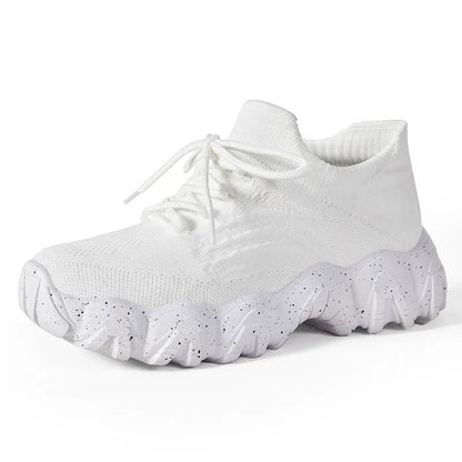 Women Lace Up Mesh Breathable Athletic