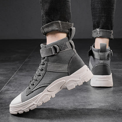 High top Martin boots for teenagers, fashionable and trendy casual board shoes.