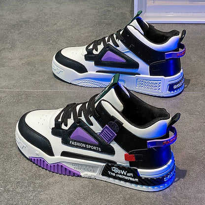 Spring men's new breathable high top shoes.