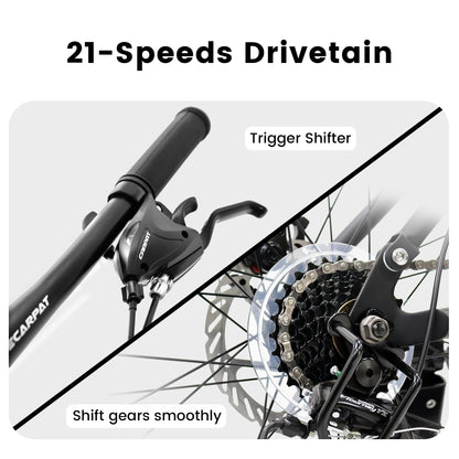 Mountain Bike 26 inch wheels, carbon steel frame disc brake