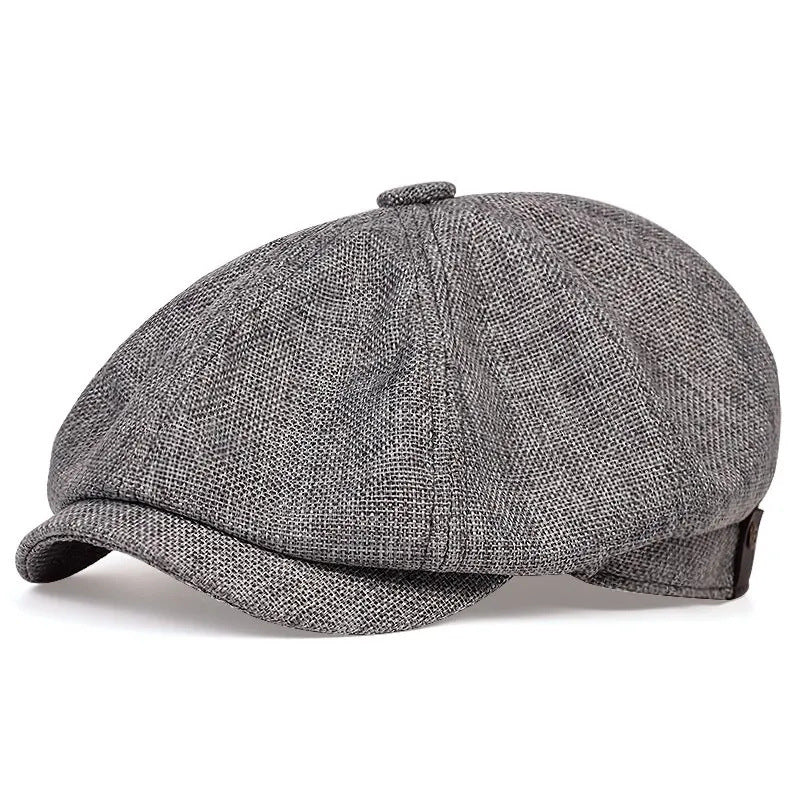 Octagonal hat men's spring and summer