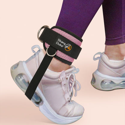 Adjustable Ankle Buckle with Foot Pedal – Leg Strength Training Tool for Gantry Frame Workouts, Home Gym, and Rehabilitatio