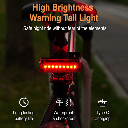 Bicycle taillight type-c night riding light mountain road bike outdoor riding warning light equipment