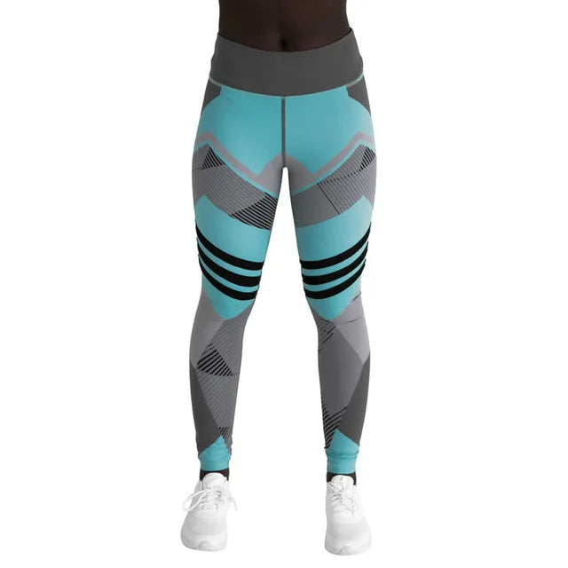 Digital printing dance sport fitness yoga camel toe leggings for women