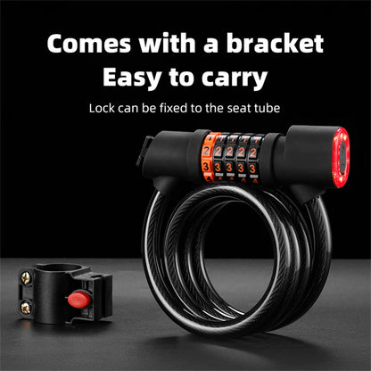 Antitheft bicycle locks, Combination locks for bicycles,Road Bike Steel Cable Bicycle Lock.