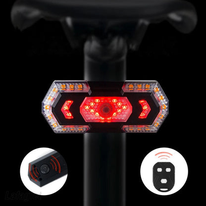 Bike Rear Lamp Smart Wireless Remote Turn Signal Lights Bicycle LED Taillight Easily Installation Bicycle Cycling Accessories