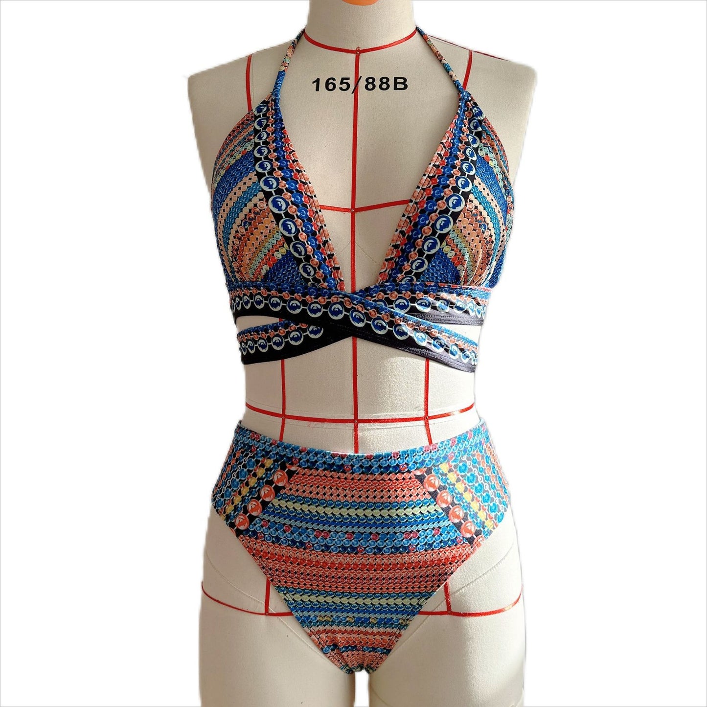 Three-Piece High-Waisted Bikini – Sexy, Stylish & Sun-Protective