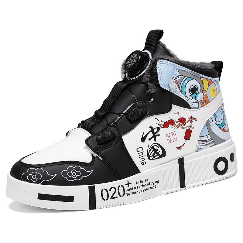 Men's shoes,high top anti slip board shoes,