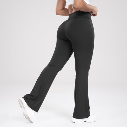 Waist Outdoor Casual Bell Bottom Yoga Pants, Slimming & Stylish