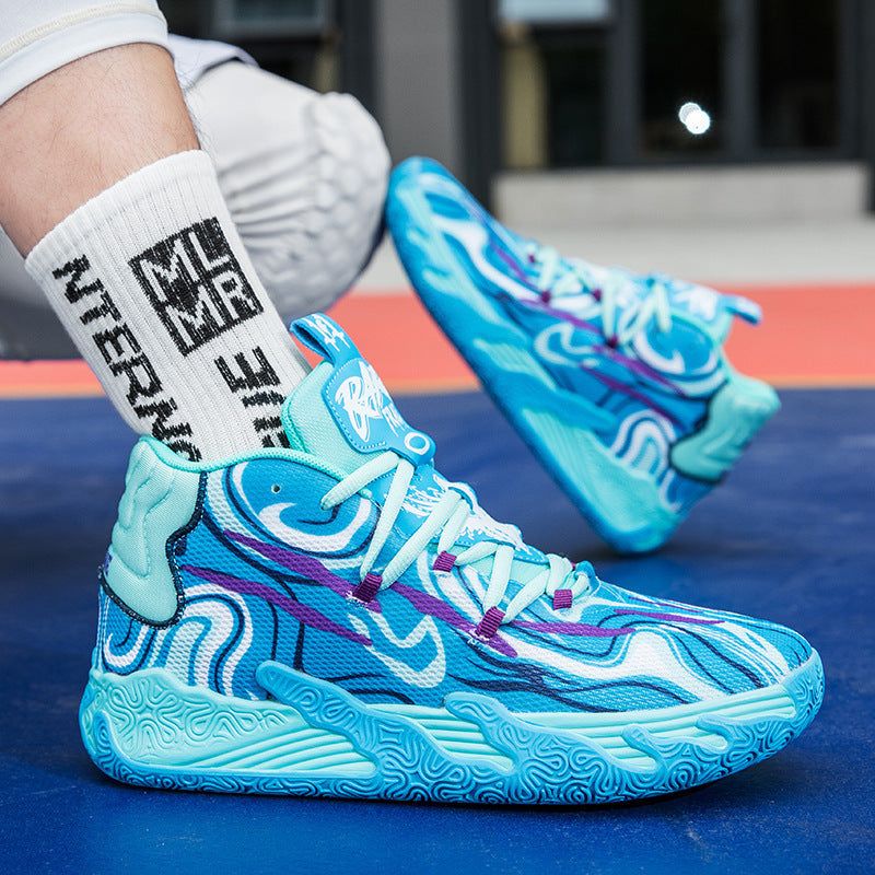 purple MB.03 men's and women's indoor and outdoor shock-absorbing and anti slip basketball shoes