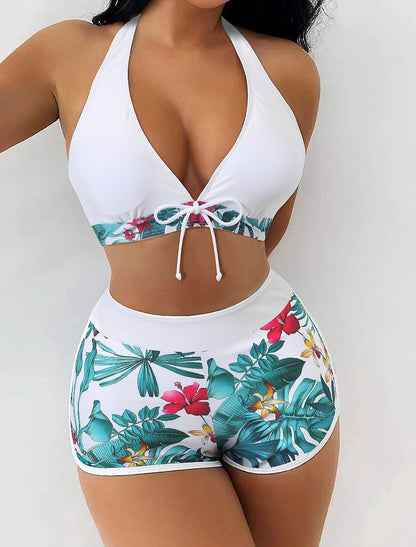 Women's High-Waisted Sports Bikini – Surf-Ready Two-Piece Swimsuit