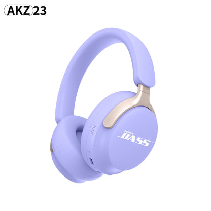 New wireless Bluetooth headset with macaron color AKZ-23 card insertion.