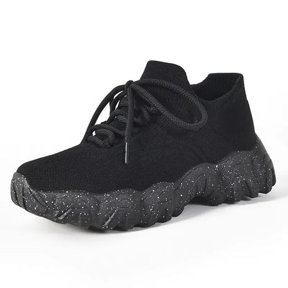 Women Lace Up Mesh Breathable Athletic