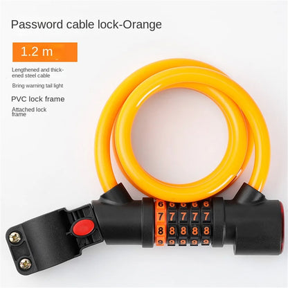 Antitheft bicycle locks, Combination locks for bicycles,Road Bike Steel Cable Bicycle Lock.