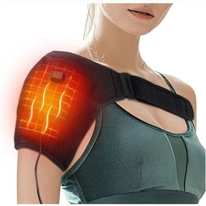 Electric Heated Shoulder Wrap – Vibration Massage & Pain Relief Brace