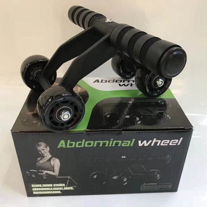 New Design Foldable Abs Plastic Abdominal 4 Wheel Exercise Wheel