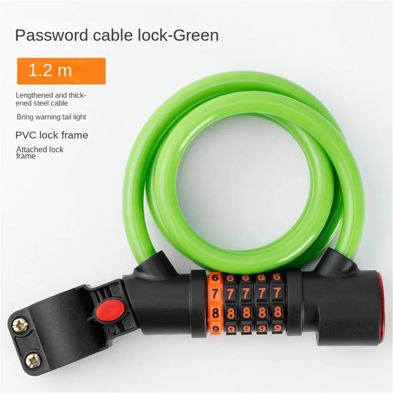 Antitheft bicycle locks, Combination locks for bicycles,Road Bike Steel Cable Bicycle Lock.