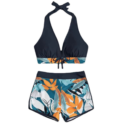 Women's High-Waisted Sports Bikini – Surf-Ready Two-Piece Swimsuit