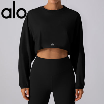 Women's Round Neck Breathable Fitness Hoodie , Stylish & Lightweight