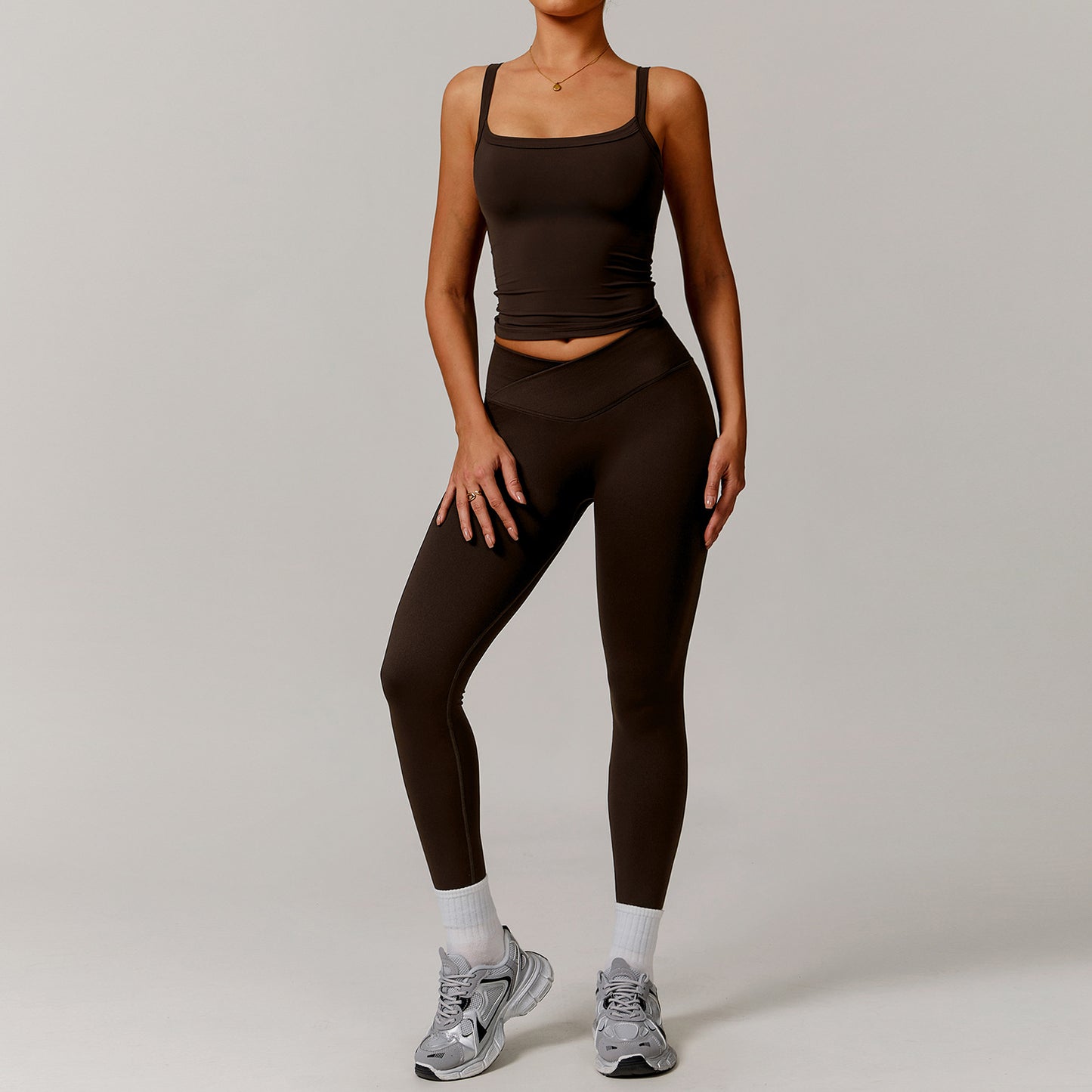 Women’s Off-Shoulder Long Sleeve Yoga Dress – Stylish & Sporty Fit